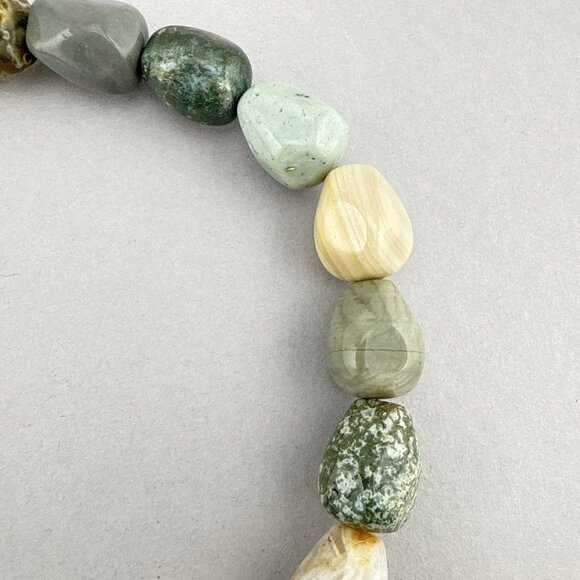 Carolyn Pollack Necklace Reversible Rio Blanco Jasper Multi Stone 925 QVC Box - Picture 11 of 16